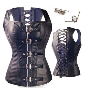 Corest, Steel boned black with lace up back